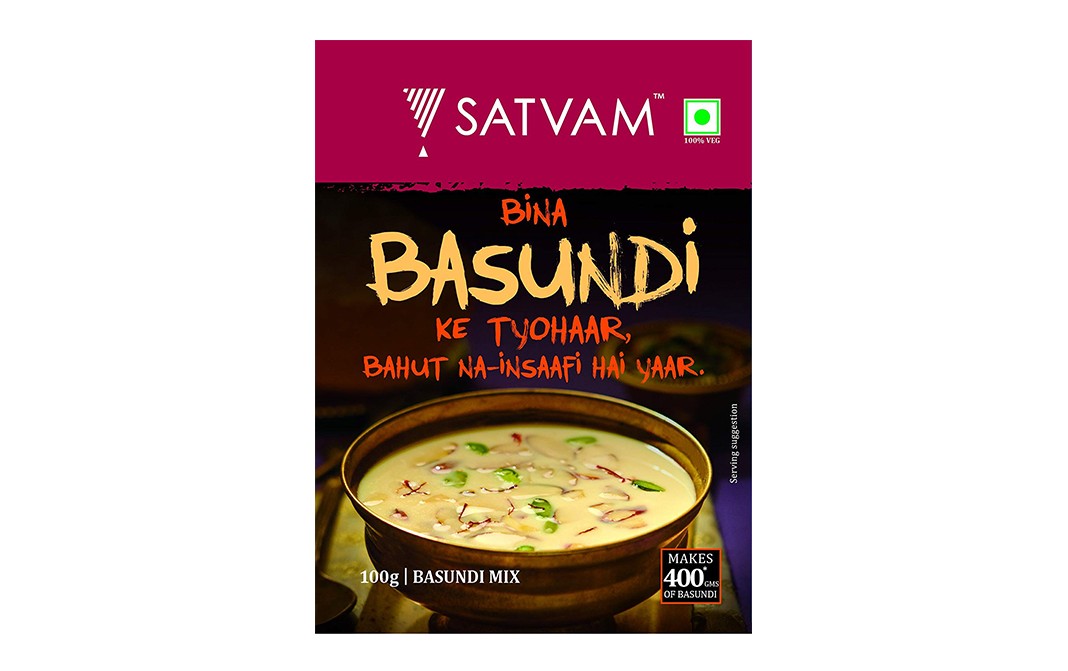 Satvam Instant Basundi Mix    Box  100 grams